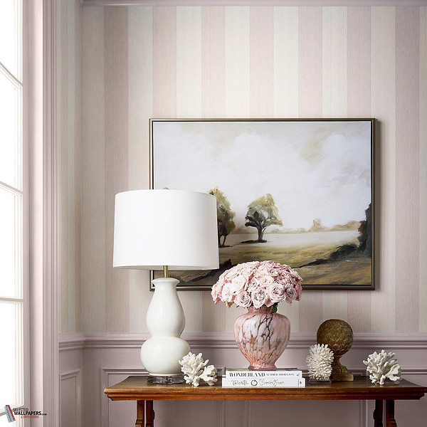 Evan Stripe wallpaper-Thibaut-Selected-Wallpapers-Interiors