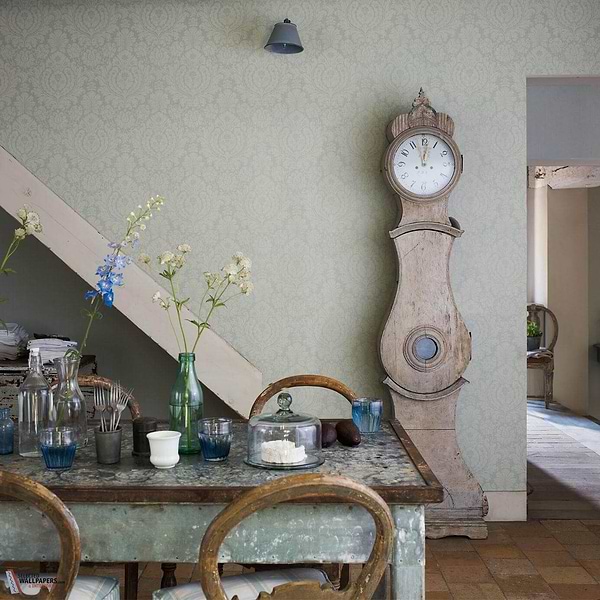 Fabienne wallpaper-Sanderson-Selected Wallpapers-Interiors