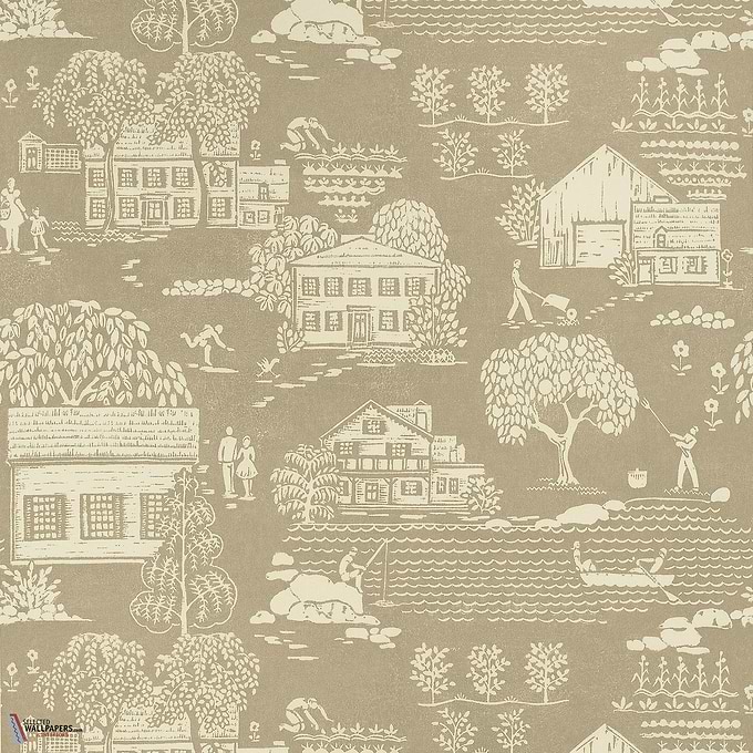 Farmingdale wallpaper-Anna French-Beige-Roll-Selected Wallpapers-Interiors