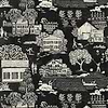 Farmingdale wallpaper-Anna French-Black-Roll-Selected Wallpapers-Interiors