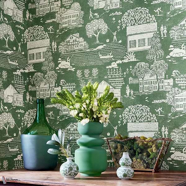 Farmingdale wallpaper-Anna French-Selected Wallpapers-Interiors