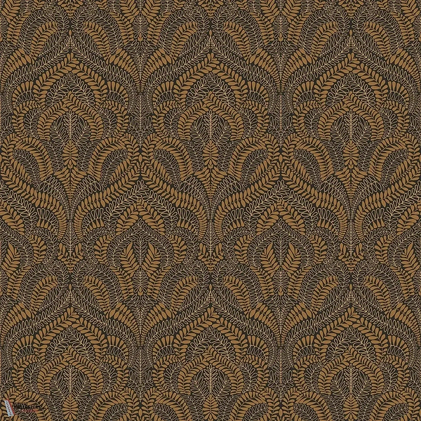 Felix wallpaper-Casamance-Noir/Dore-Roll-Selected Wallpapers-Interiors