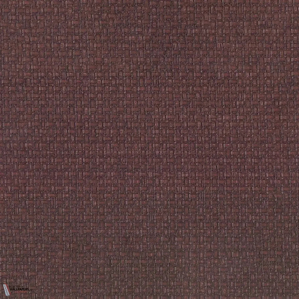 Fibrosa wallpaper-Casamance-Aubergine-Meter (M1)-Selected Wallpapers-Interiors
