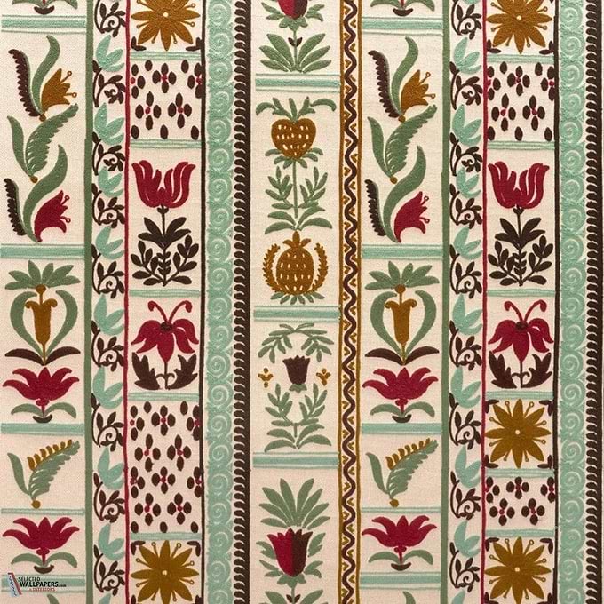 Fleurs de Lumiere Tapete-Pierre Frey-Lagon-Rolle-Selected Wallpapers-Interiors