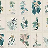 Flora Tapete-Sandberg-Blue-Mattic-M2-Selected Wallpapers-Interiors