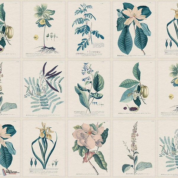 Flora Tapete-Sandberg-Blue-Mattic-M2-Selected Wallpapers-Interiors