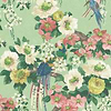 Floral Serenade Tapete-1838 wallcoverings-Verde-Rolle-Selected Wallpapers-Interiors