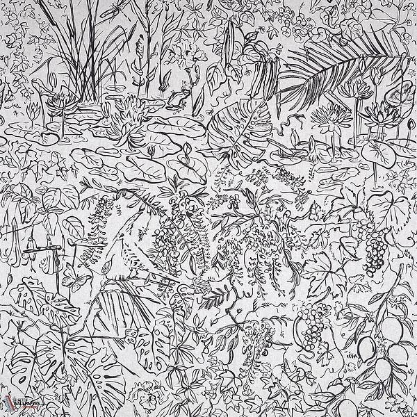 Flore wallpaper-Pierre Frey-Fusain-Meter (M1)-Selected-Wallpapers-Interiors