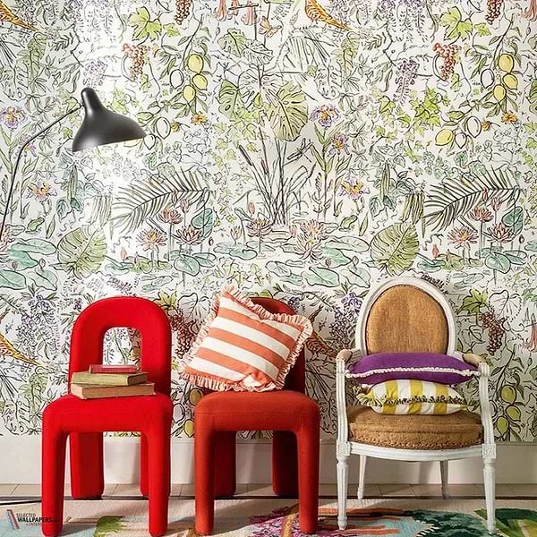 Flore wallpaper-Pierre Frey-Selected-Wallpapers-Interiors