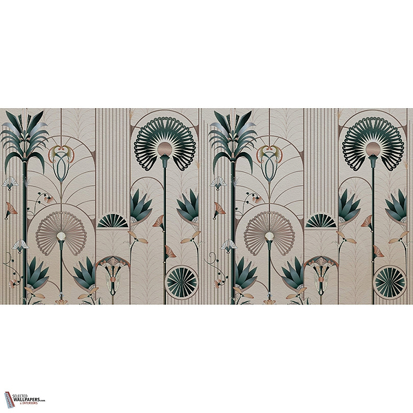 Floreal wallpaper-Les Dominotiers-Selected-Wallpapers-Interiors