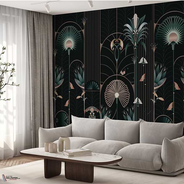 Floreal wallpaper-Les Dominotiers-Selected-Wallpapers-Interiors
