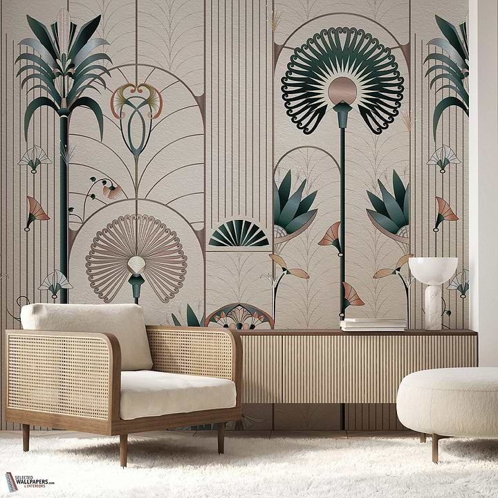 Floreal wallpaper-Les Dominotiers-Selected-Wallpapers-Interiors