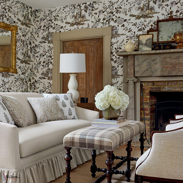 Forest Lodge wallpaper-Thibaut-Selected Wallpapers-Interiors