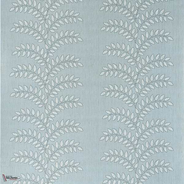Frondescene wallpaper-Anna French-Robin's egg-Roll-Selected Wallpapers-Interiors