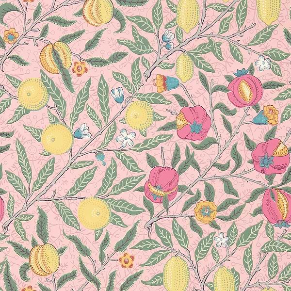 Fruit-wallpaper-Morris & Co-Stardust-Roll-Selected-Wallpapers-Interiors