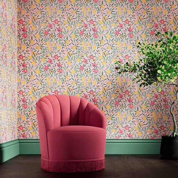 Fruit-wallpaper-Morris & Co-Selected-Wallpapers-Interiors