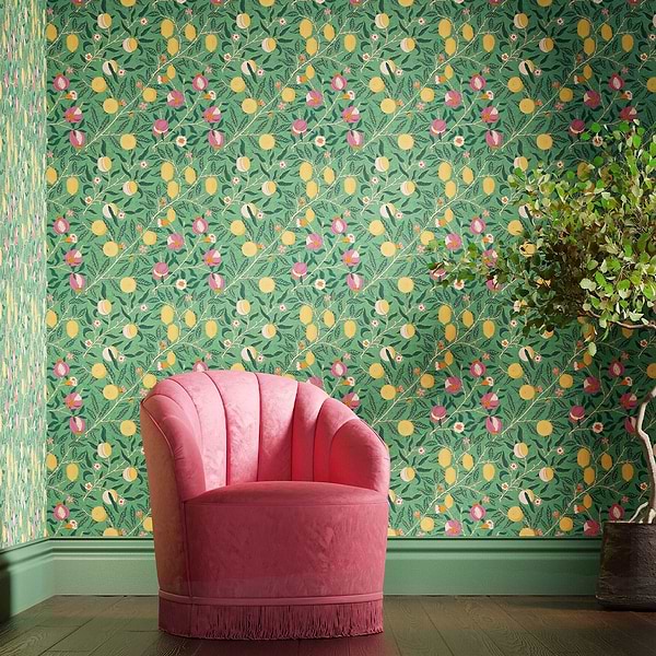 Fruit-wallpaper-Morris & Co-Selected-Wallpapers-Interiors