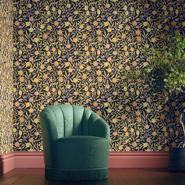 Fruit-wallpaper-Morris & Co-Selected-Wallpapers-Interiors