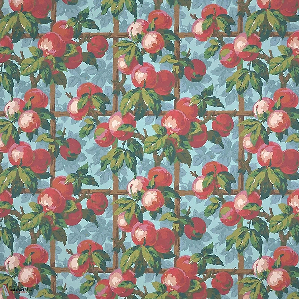 Galla wallpaper-Pierre Frey-Rouge-Meter (M1)-Selected-Wallpapers-Interiors