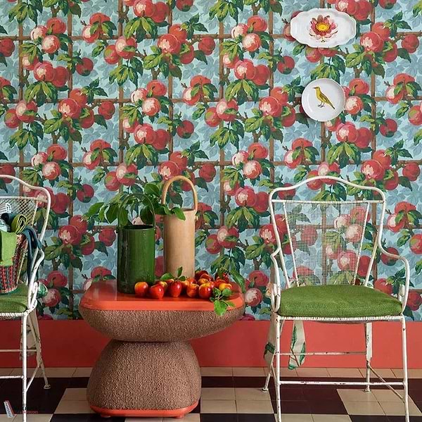 Galla wallpaper-Pierre Frey-Selected-Wallpapers-Interiors