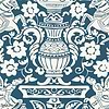 Galway Tapete-Thibaut-Navy-Rolle-Selected Wallpapers-Interiors