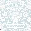 Galway Tapete-Thibaut-Spa Blue-Rolle-Selected Wallpapers-Interiors