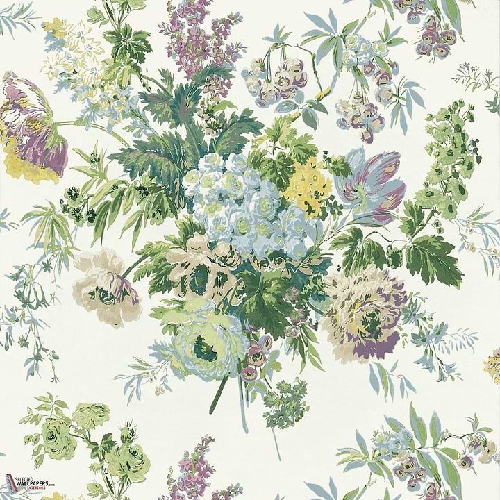 Garden Club wallpaper-Anna French-Lavender-Roll-Selected Wallpapers-Interiors