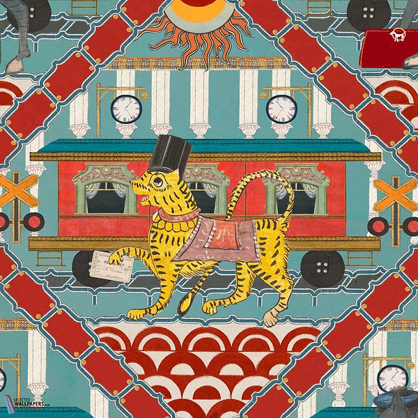 Gare du Nord-behang-Mind the Gap-Aquamarine-Rol-WP20772-Selected Wallpapers