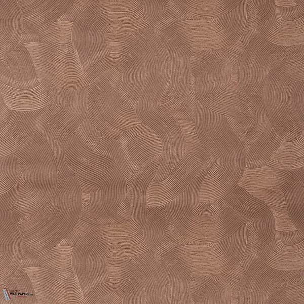Gemmae wallpaper-Casamance-Bordeaux/Cuivre-Roll-Selected Wallpapers-Interiors