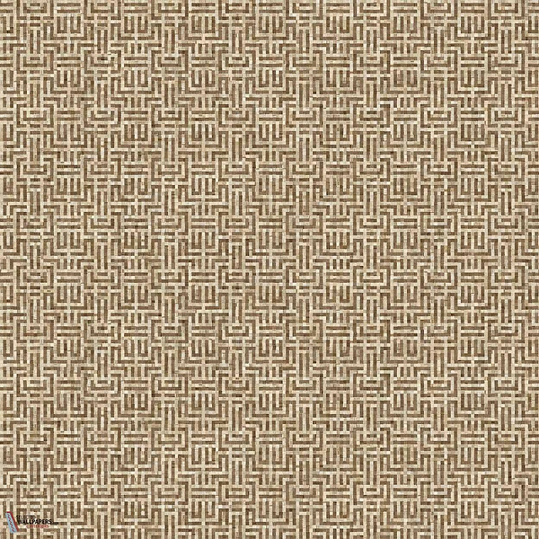 Geometricum wallpaper-Coordonne-Cocoa-Roll-Selected Wallpapers-Interiors
