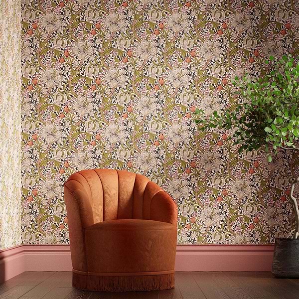 Golden Lily-wallpaper-Morris & Co-Selected-Wallpapers-Interiors