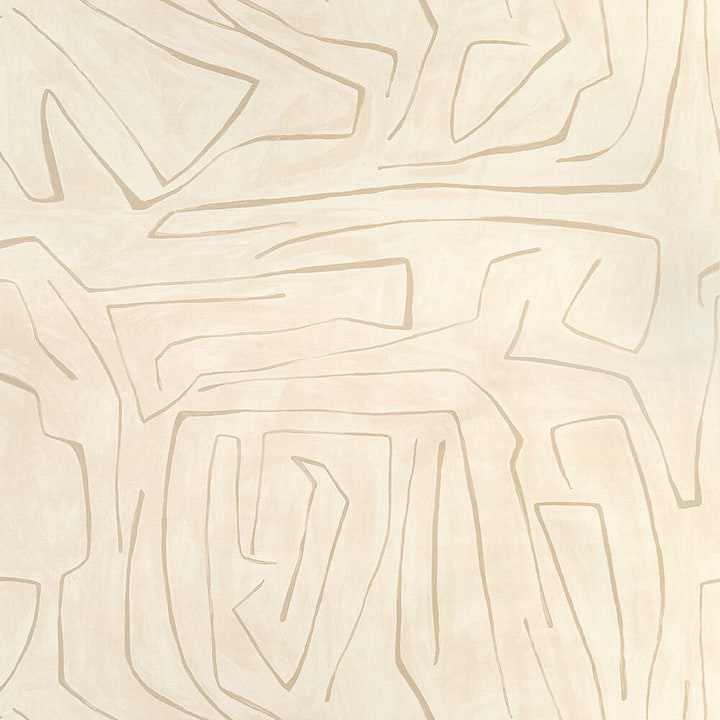 Graffito fabric-Kelly Wearstler-Parchment-Meter (M1)-GWF-3530.116-Selected Wallpapers