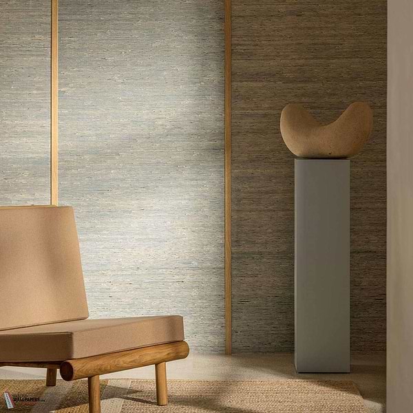 Grasscloth wallpaper-Elitis-Selected-Wallpapers-Interiors