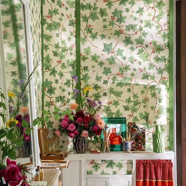 Groseiller wallpaper-Pierre Frey-Selected-Wallpapers-Interiors