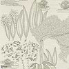 Hasu-Casamance-behang-Ivoire/Vert de Gris-Meter (M1)-Selected Wallpapers