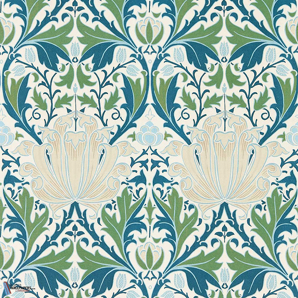 Helena-Morris & Co-Indigo/Forest-Roll-Selected-Wallpapers-Interiors