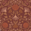 Hippolyte wallpaper-Casamance-Bordeaux/Cuivre-Roll-Selected Wallpapers-Interiors