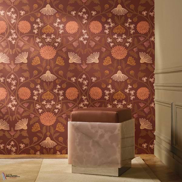 Hippolyte wallpaper-Casamance-Selected Wallpapers-Interiors