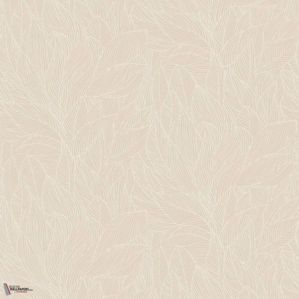 Hosta wallpaper-Casamance-Beige/Dore-Roll-Selected-Wallpapers-Interiors