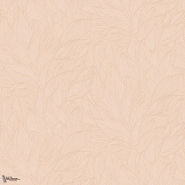 Hosta wallpaper-Casamance-Rose/Poudre-Roll-Selected-Wallpapers-Interiors