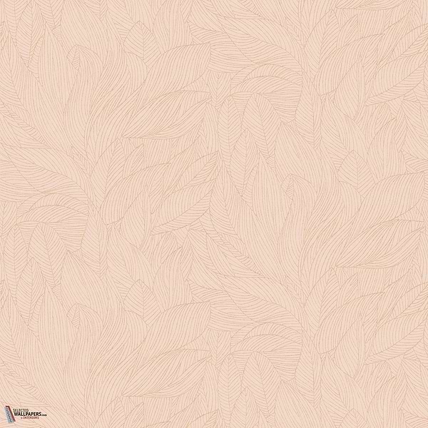 Hosta wallpaper-Casamance-Rose/Poudre-Roll-Selected-Wallpapers-Interiors