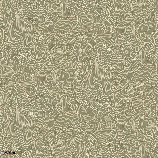 Hosta wallpaper-Casamance-Sauge/Dore-Roll-Selected-Wallpapers-Interiors