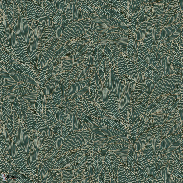 Hosta wallpaper-Casamance-Jaspe/Dore-Roll-Selected-Wallpapers-Interiors