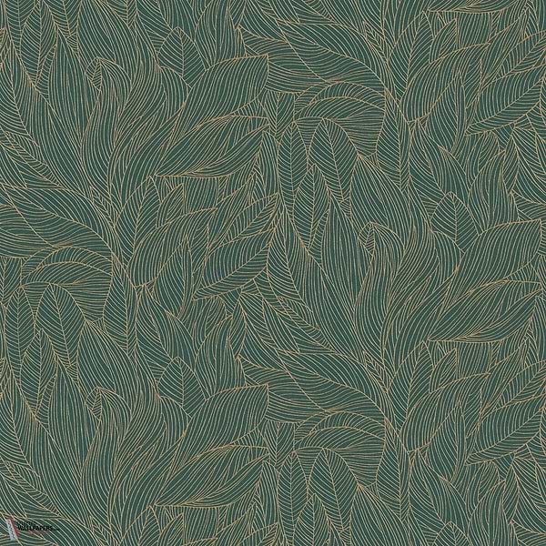 Hosta wallpaper-Casamance-Jaspe/Dore-Roll-Selected-Wallpapers-Interiors