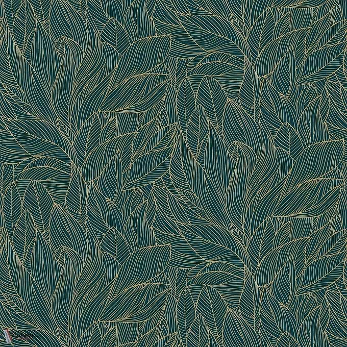 Hosta wallpaper-Casamance-Marine/Dore-Roll-Selected-Wallpapers-Interiors