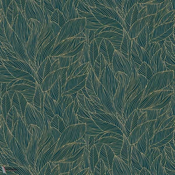 Hosta wallpaper-Casamance-Marine/Dore-Roll-Selected-Wallpapers-Interiors