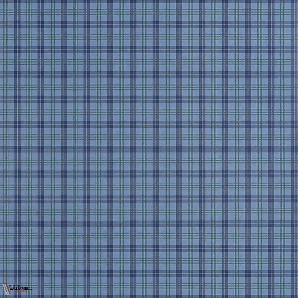 Huntley Plaid Tapete-Thibaut-Navy-Rolle-Selected-Wallpapers-Interiors