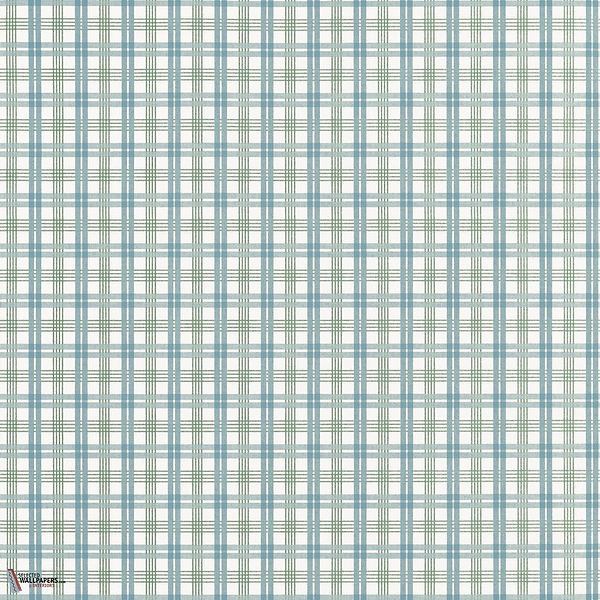 Huntley Plaid Tapete-Thibaut-Peacock Blue and Green-Rolle-Selected-Wallpapers-Interiors