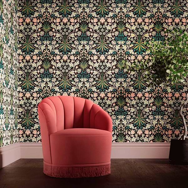 Hyacinth-Tapete-Morris & Co-Selected-Wallpapers-Interiors
