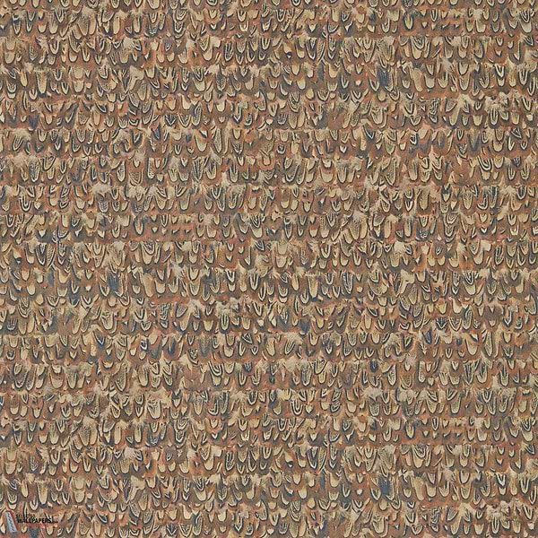 Icarus behang-Zoffany-Copper/ phesant-Rol-Selected Wallpapers-Interiors